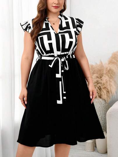Vestido Plus Size com Manga Leve – Conforto e Estilo Diário
