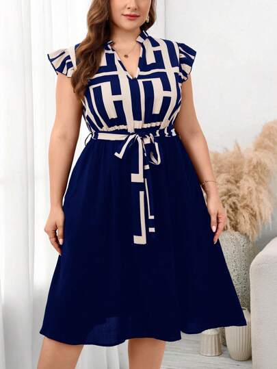 Vestido Plus Size com Manga Leve – Conforto e Estilo Diário