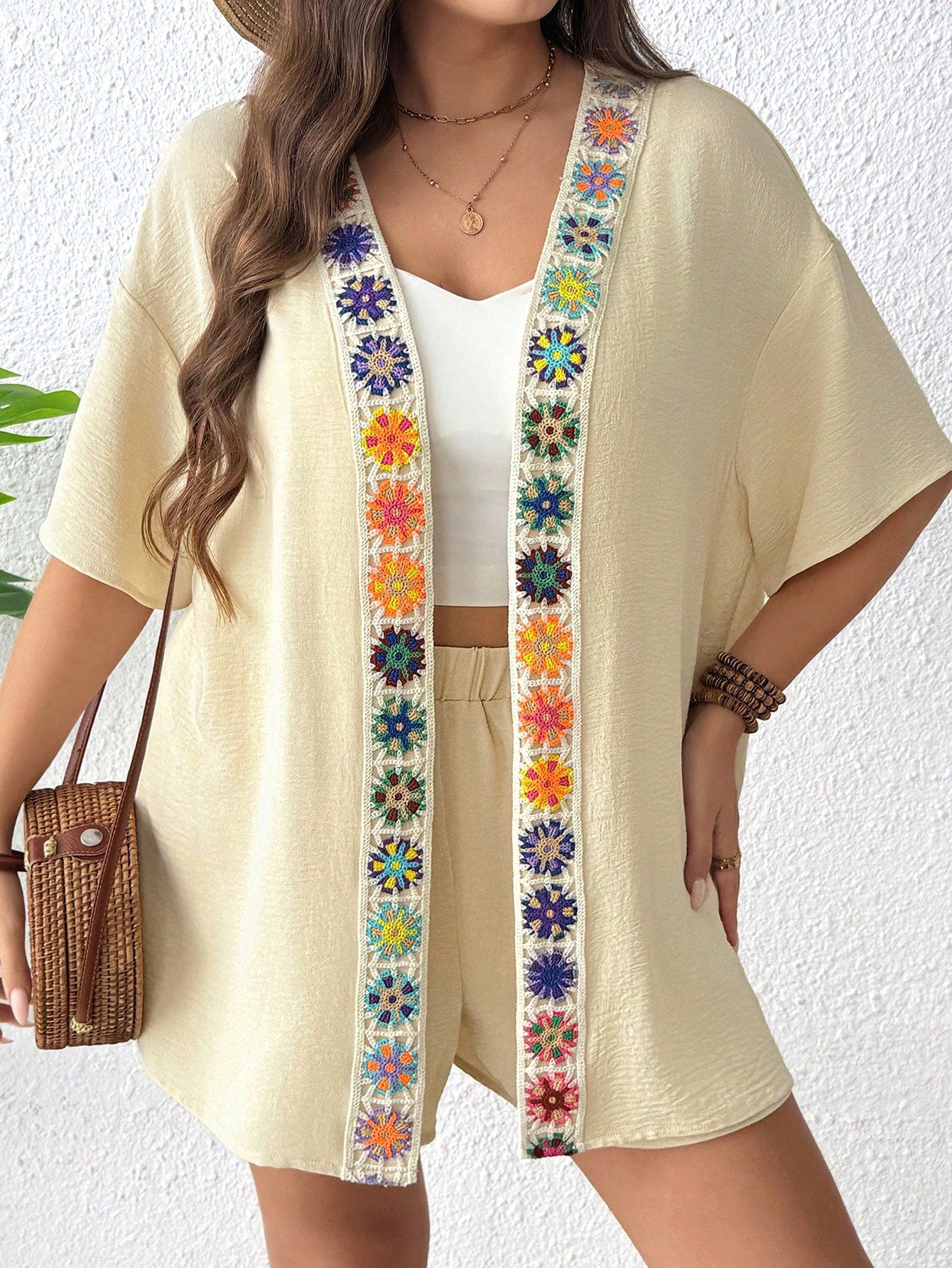 Conjunto Plus Size Riviera Bordé
