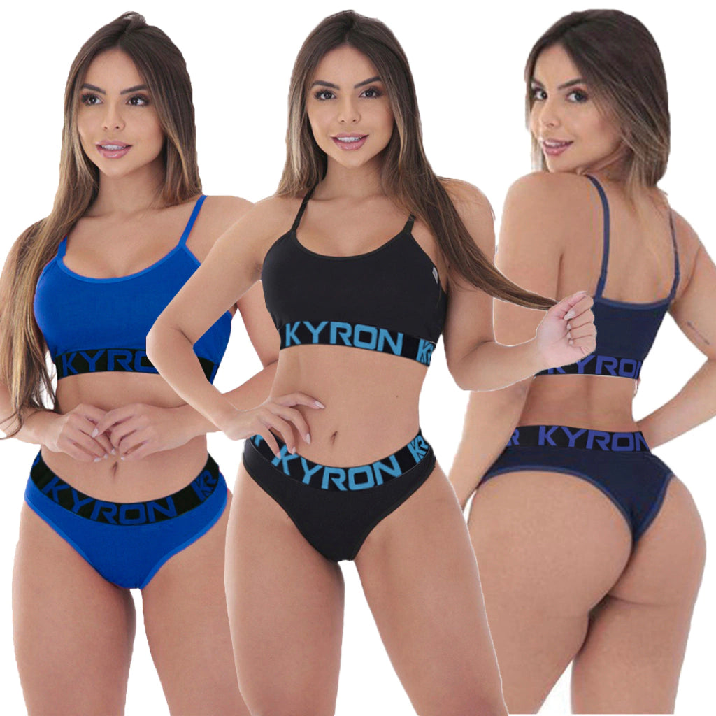 Kit 3 Conjuntos - Vitória Lingerie Kyron