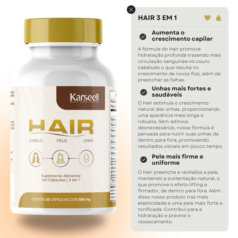 karseell - Crescimento Capilar - Anti - Queda