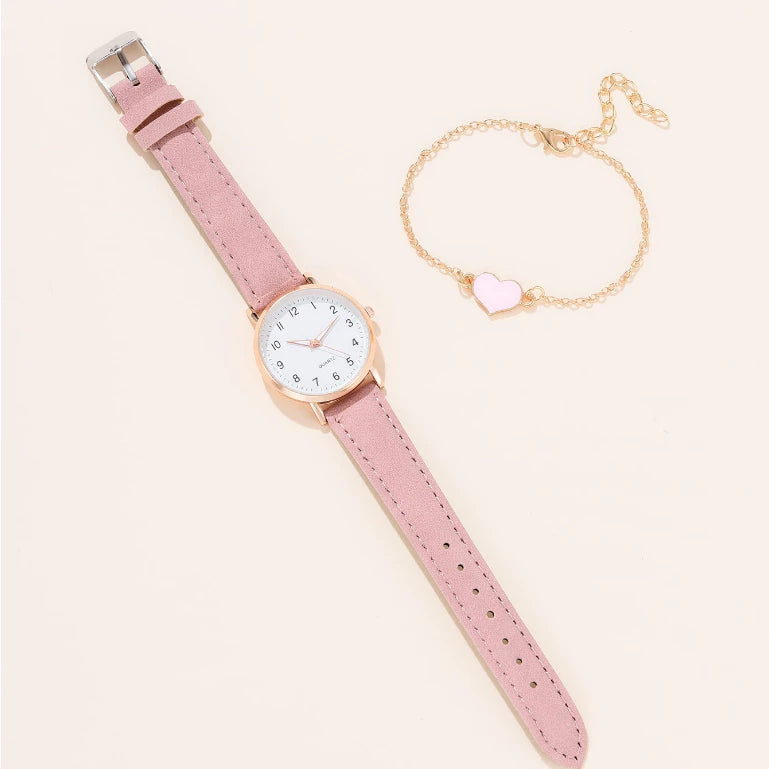 Relógio Fashion Femme Quartz + Pulseira Elegância