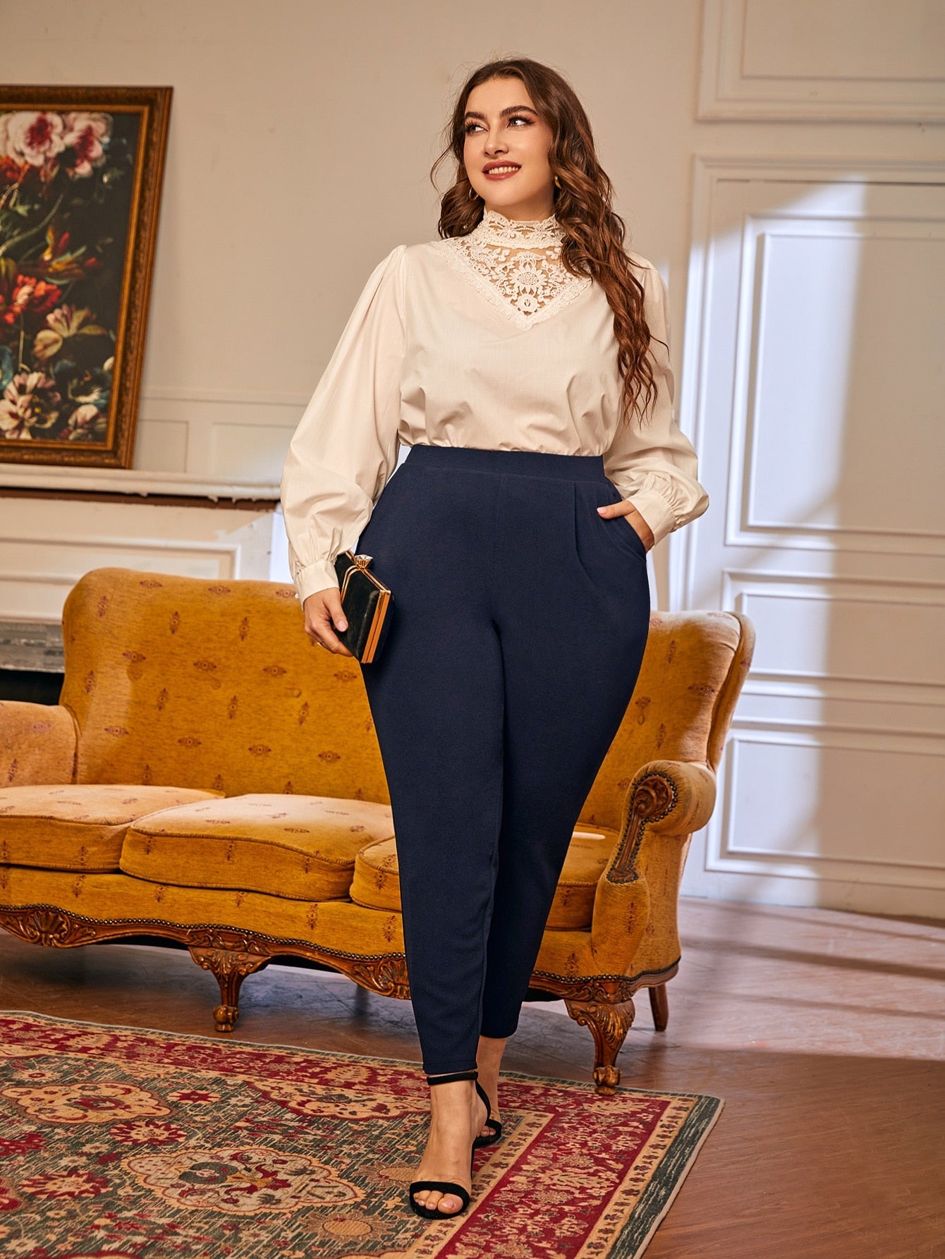 Calça Plus Size de Malha