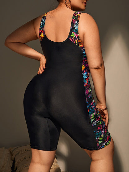 Maiô Plus Size Feminino Bermuda Comportado