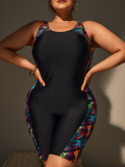 Maiô Plus Size Feminino Bermuda Comportado