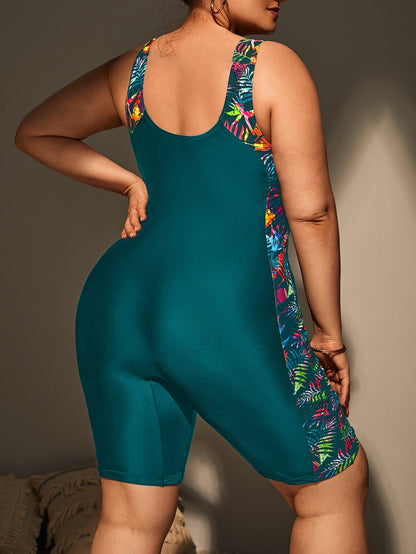 Maiô Plus Size Feminino Bermuda Comportado
