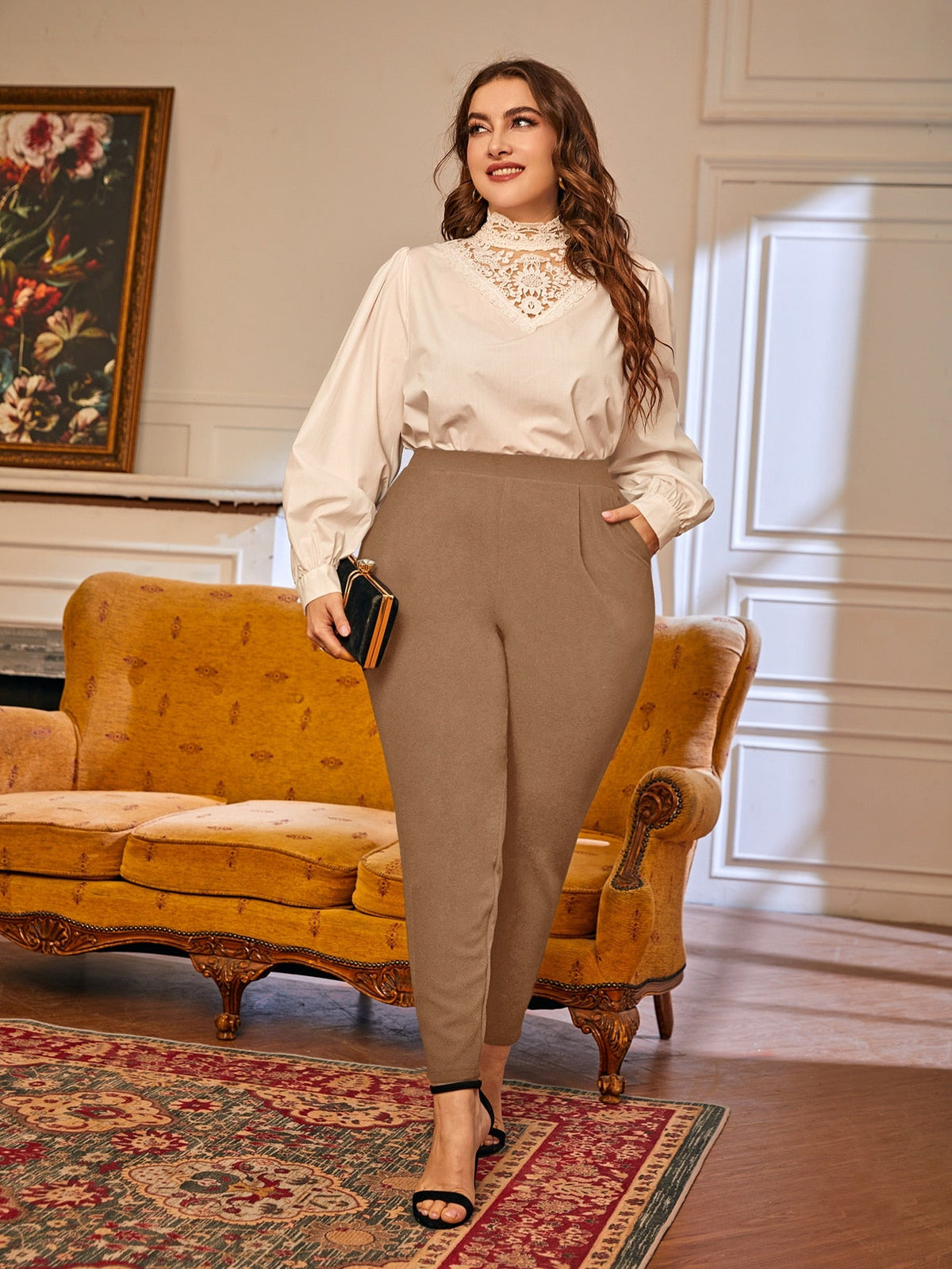 Calça Plus Size de Malha