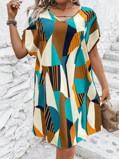 Vestido Túnica com Estampado - Luxo Árabe