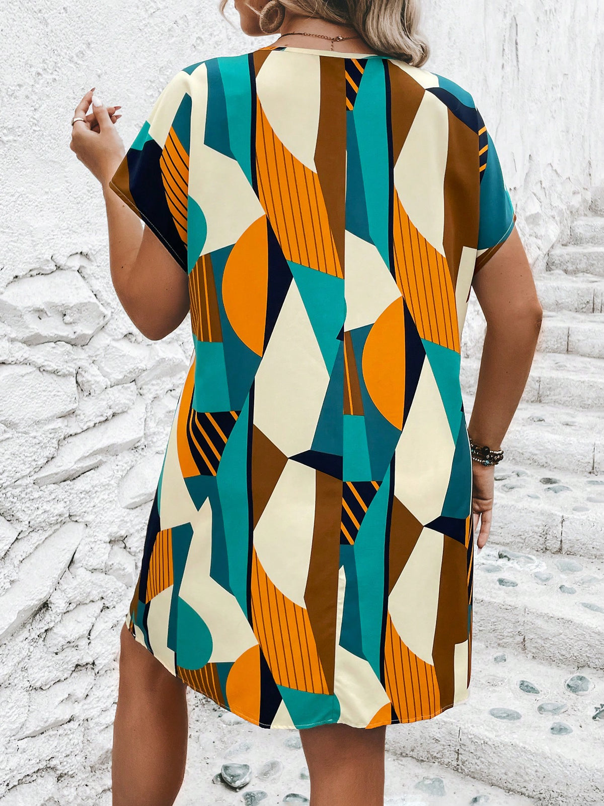 Vestido Túnica com Estampado - Luxo Árabe