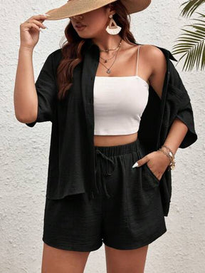 Conjunto Casual Plus Size com Blusa e Shorts – Versatilidade e Conforto