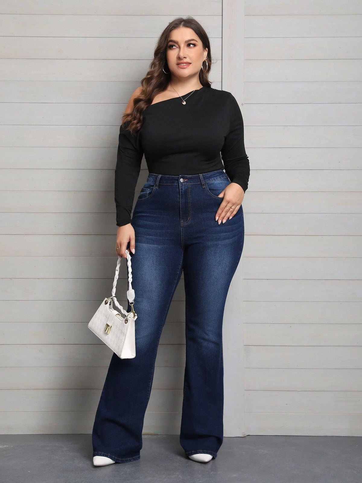 Calça Jeans Flare Plus Size