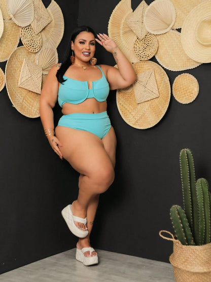 Biquíni Plus Size Brisa Tropical