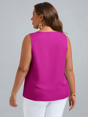 Blusa Regata Vazada Plus Size