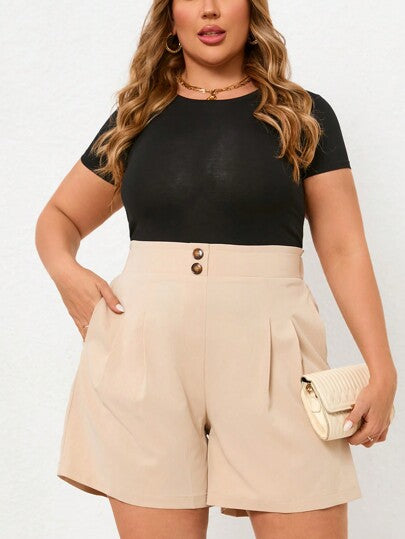 Short Plus Size Summer Fit com Bolsos – Versatilidade e Conforto