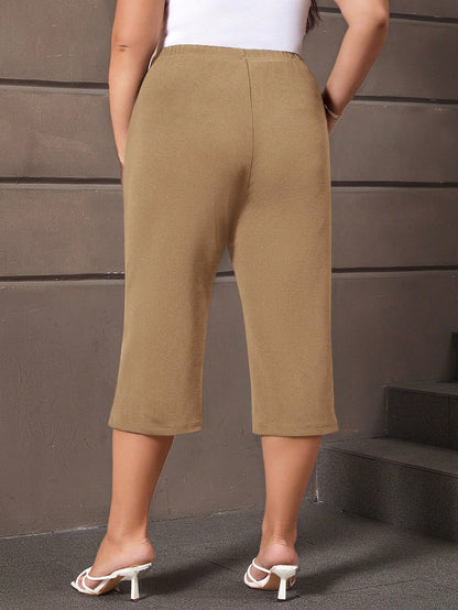 Calça Capri Plus Size