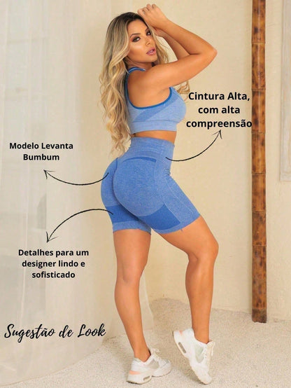 Short Fitness Levanta Bumbum - Compre 1 Leve 3