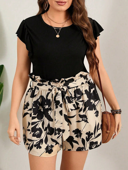 Conjunto Charmoso de Verão com Babados