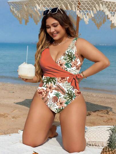 Maiô Plus Size com Estampa Floral – Verão, Conforto e Estilo em uma Peça