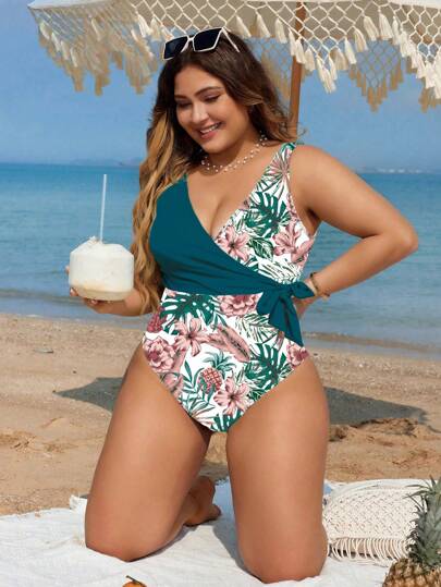 Maiô Plus Size com Estampa Floral – Verão, Conforto e Estilo em uma Peça