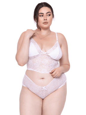 Conjunto Plus Size Sensual + Body de Renda Grátis