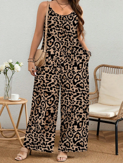 Macaquinho Solto Plus com Estampa Animal Print