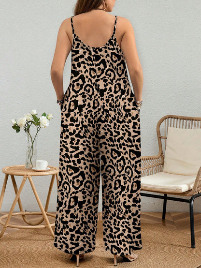 Macaquinho Solto Plus com Estampa Animal Print
