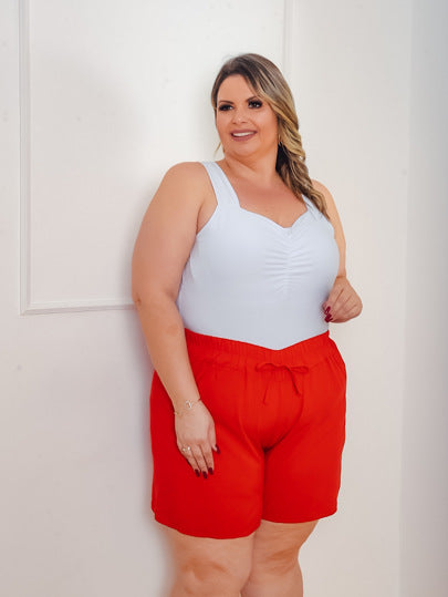 Short Plus Verão em Viscose – Conforto e Frescor