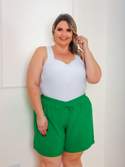 Short Plus Verão em Viscose – Conforto e Frescor