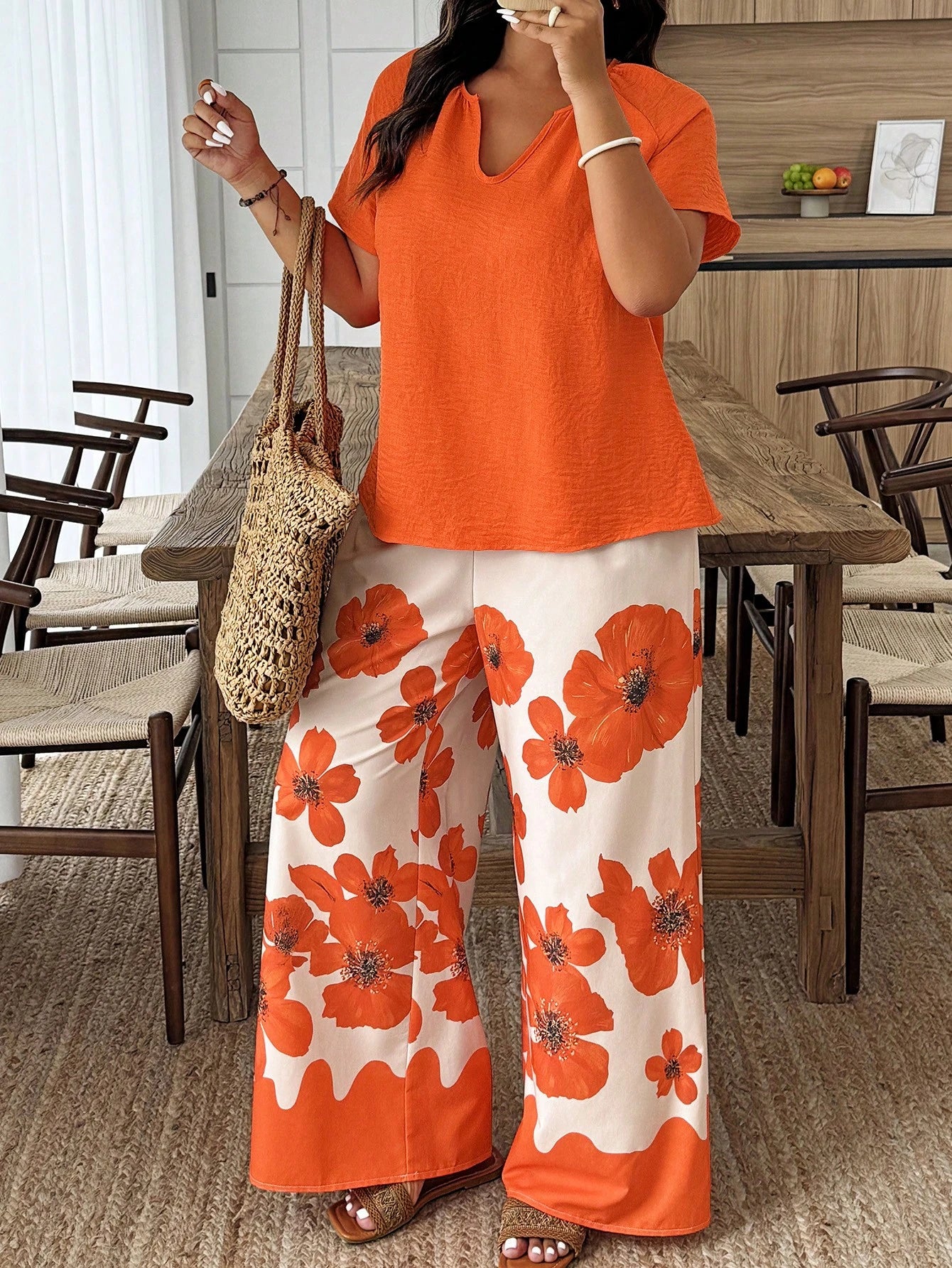 Conjunto Plus Size Solenne Capri