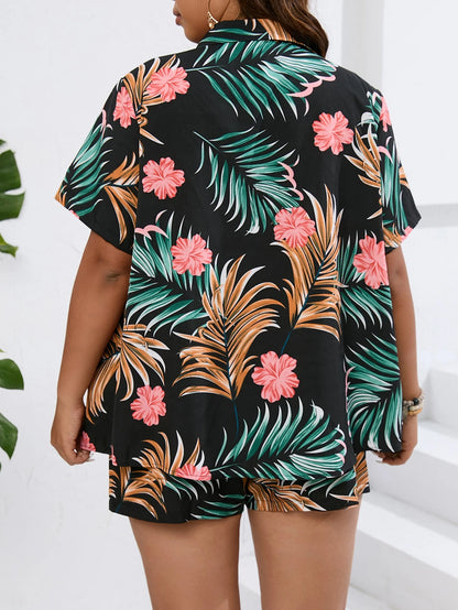 Conjunto Plus Size Tropical Bloom