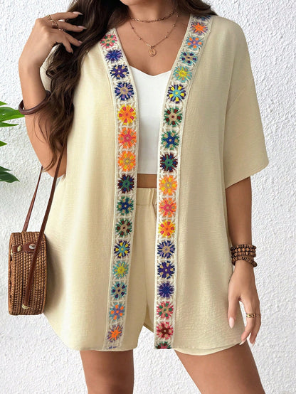 Conjunto Plus Size Riviera Bordé