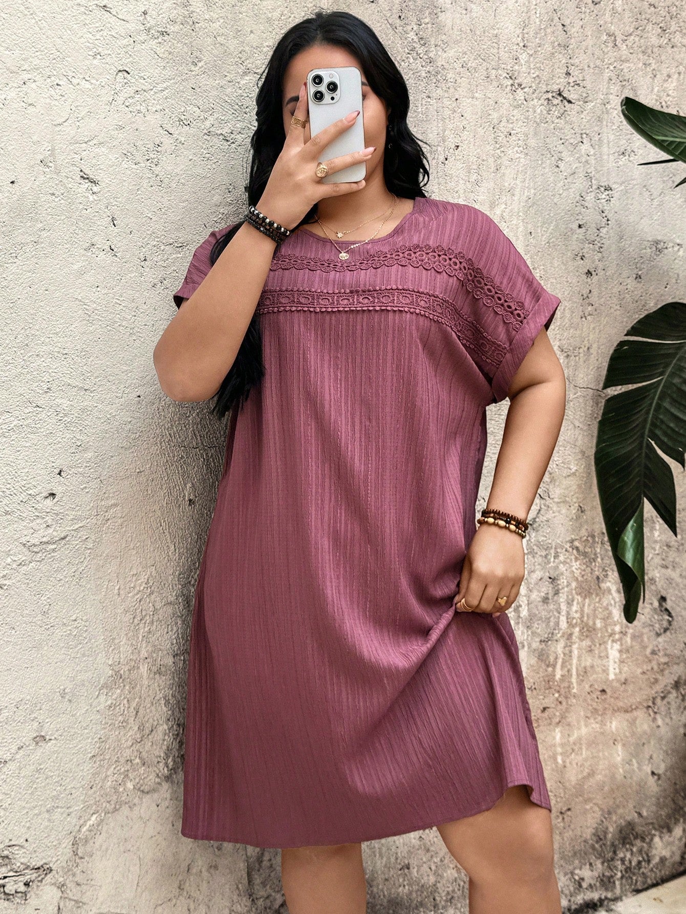 Vestido Plus Size Éther Lace