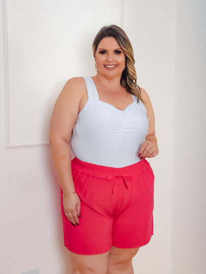 Short Plus Verão em Viscose – Conforto e Frescor