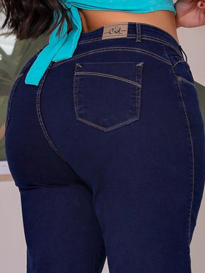 Calça Jeans Feminina  Retrô Plus Size