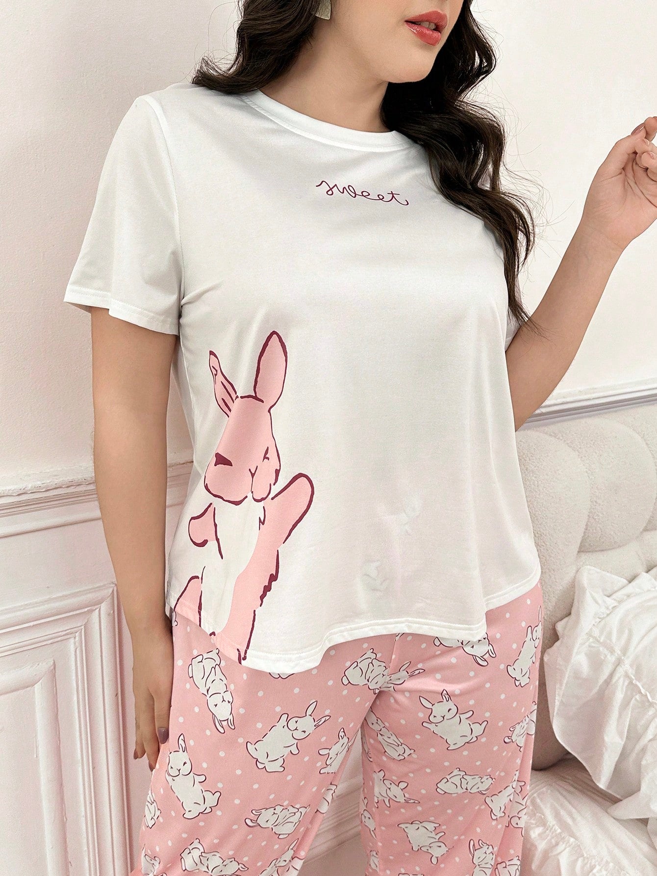 Conjunto Plus Size Soft Bunny
