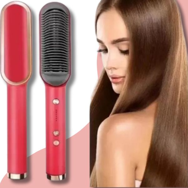 Escova Diva Hair Pro™ 5 em 1 - Alisa, Seca, Hidrata, Modela e Anti-Frizz