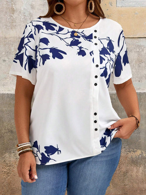 Camisa Plus Size Summer Voyage