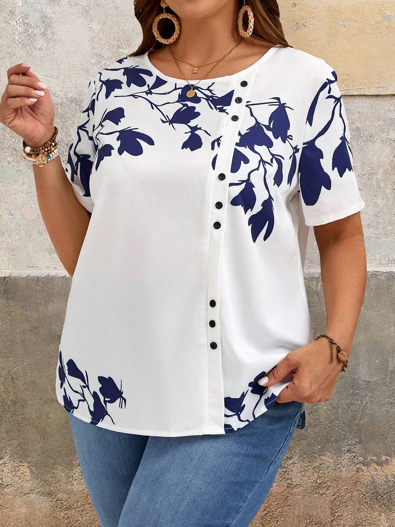 Camisa Plus Size Summer Voyage