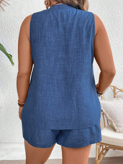 Conjunto Plus Size Azure Essence