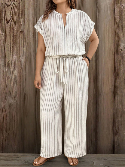 Macacão Plus Size Bellmare Linen