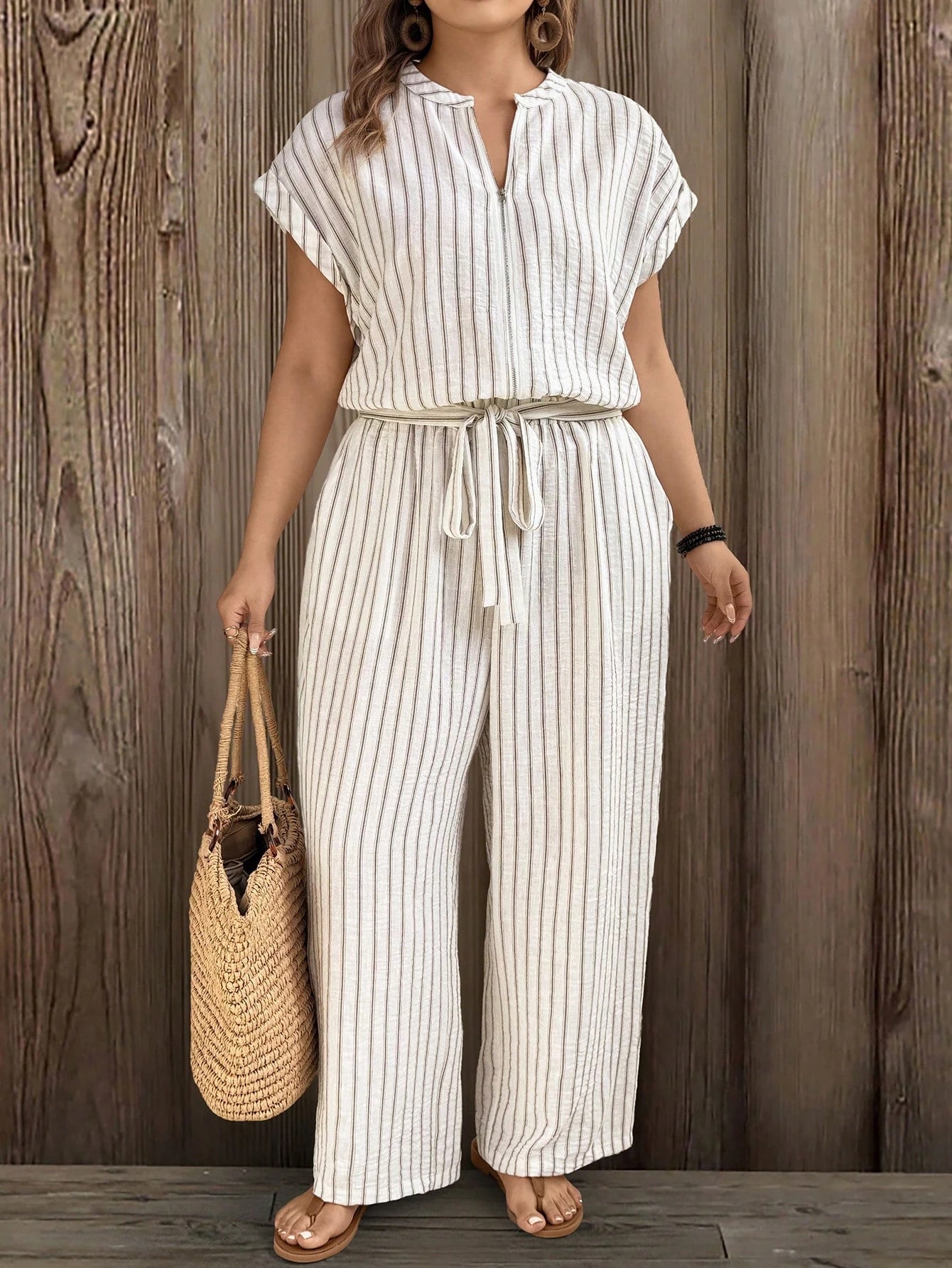 Macacão Plus Size Bellmare Linen