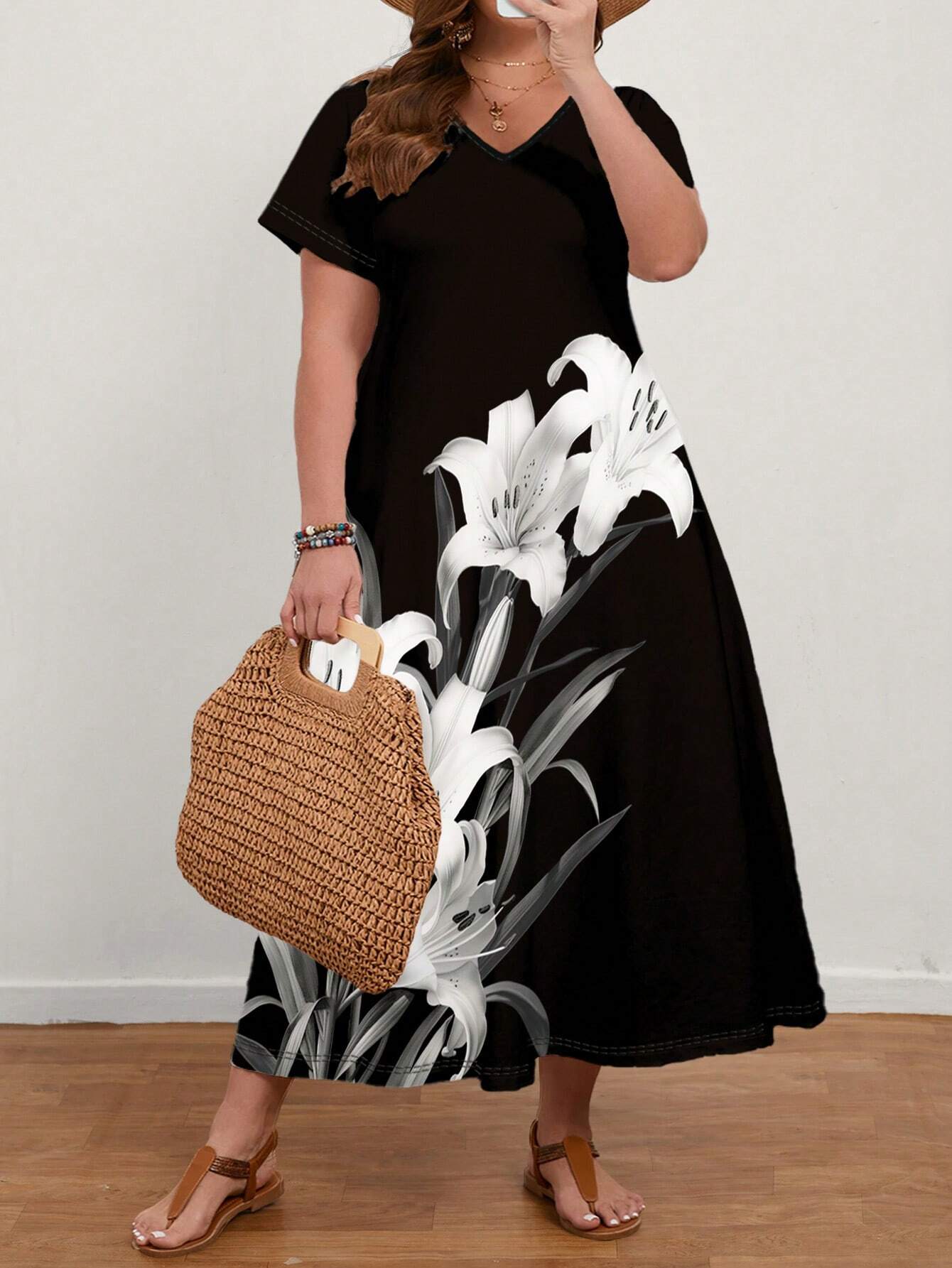 Vestido Plus Size Rosélle Sauvage