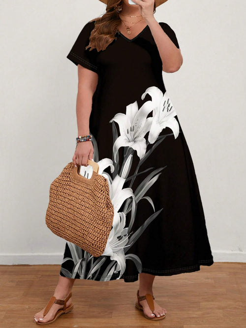 Vestido Plus Size Rosélle Sauvage