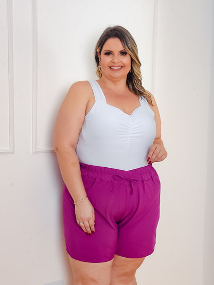 Short Plus Verão em Viscose – Conforto e Frescor