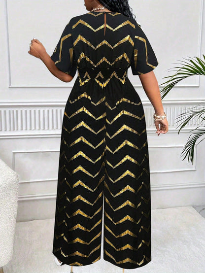 Macacão Plus Size Noir Aurea