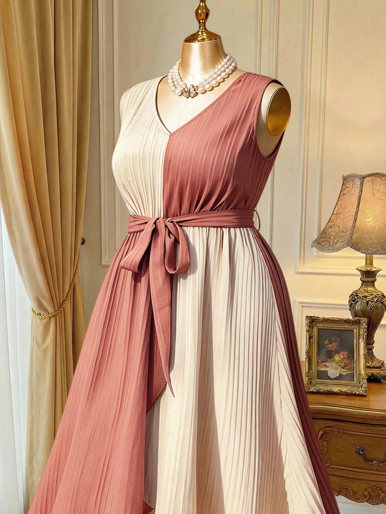 Vestido Plus Size Sablé Harmonie Élise