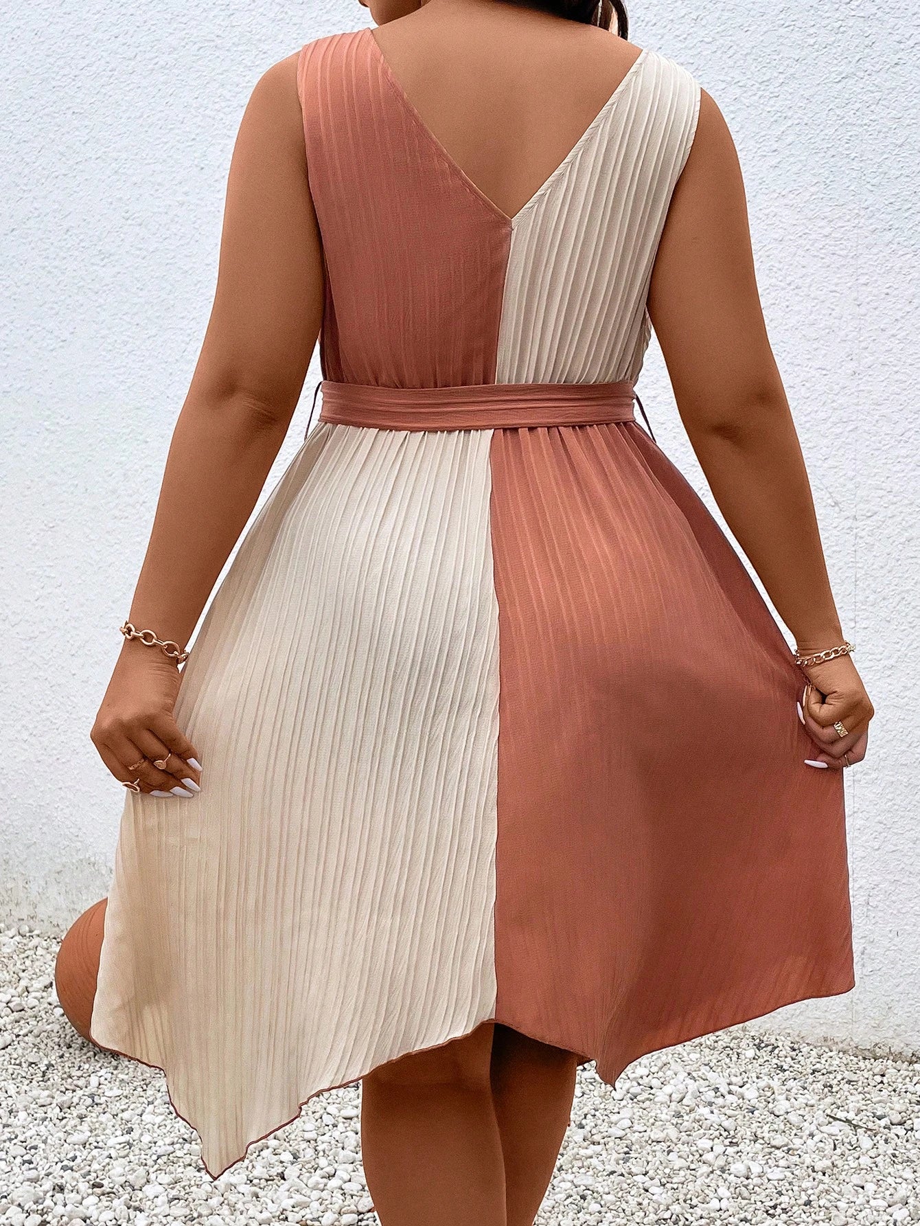 Vestido Plus Size Sablé Harmonie Élise
