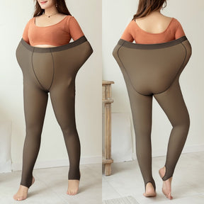 Meia Calça Translúcida Plus Size