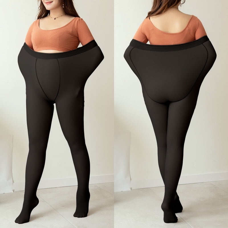 Meia Calça Translúcida Plus Size