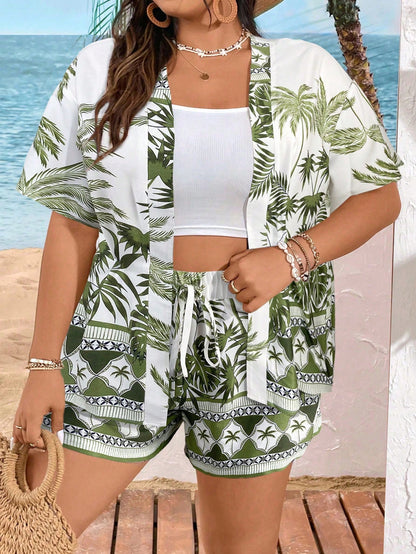 Conjunto Plus Size Costa Esmeralda